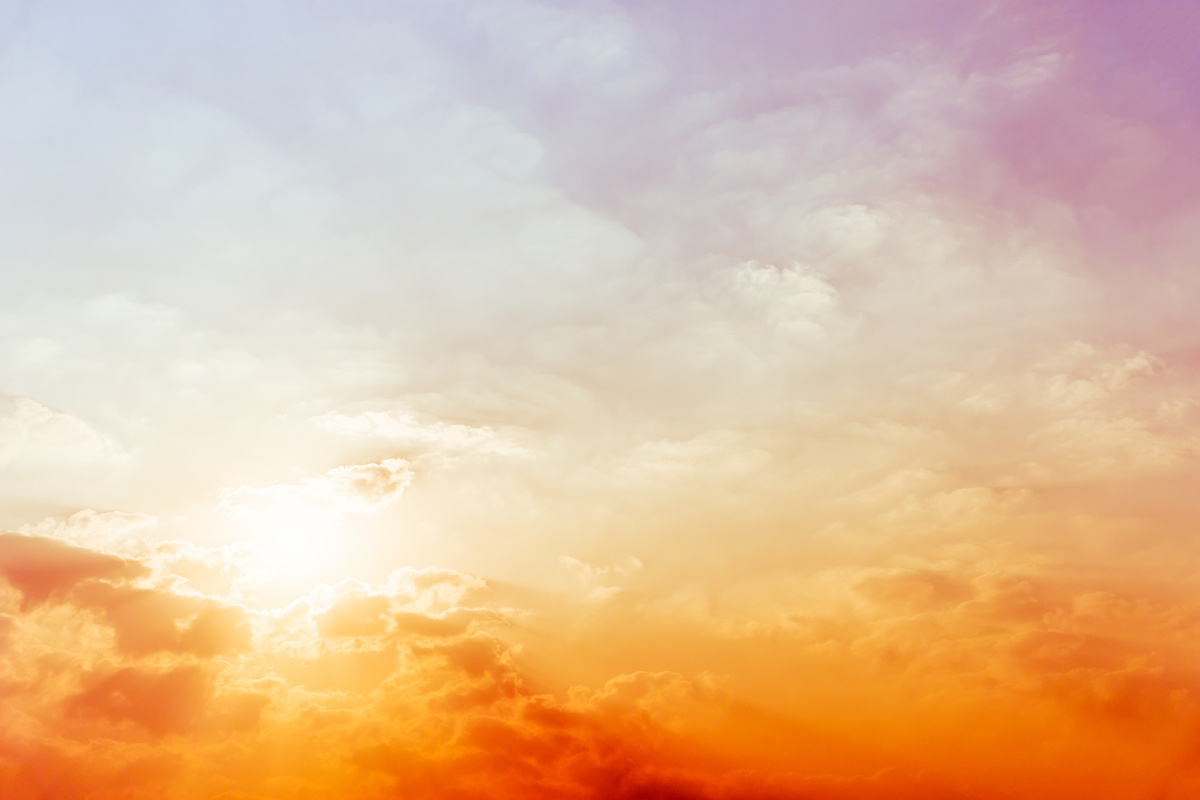 The rising sun